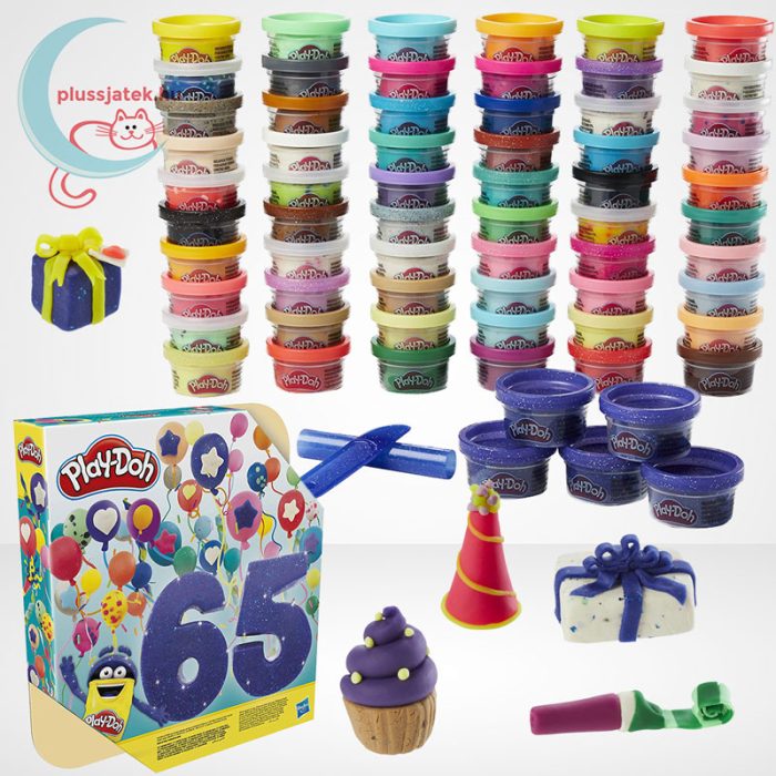 Play-Doh: Teljes színgyűjtemény, 65 darabos gyurma szett, ünnepi kiadás, kreatív játék