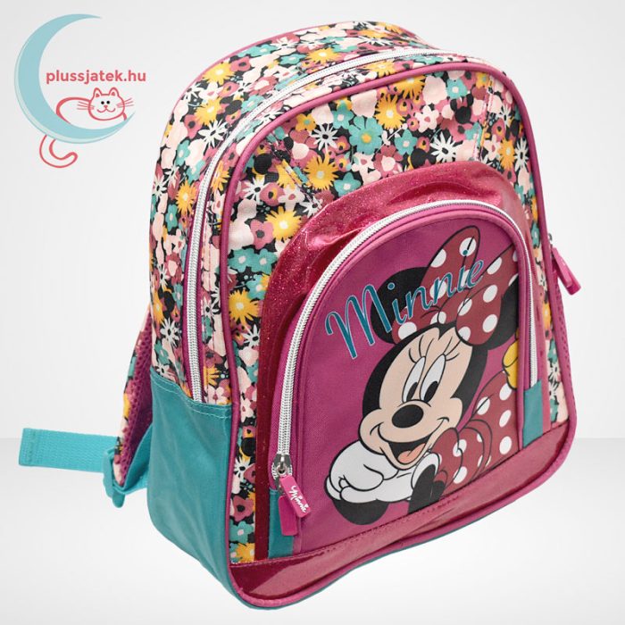 Mickey egér és barátai: Minnie - virág mintás ovis hátizsák lányoknak (30 cm)