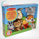Szafari állatok, pajtások kesztyűbáb, 6 db-os szett - Melissa & Doug Bábjátékok (9118), jobbról