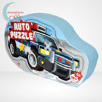 Forma puzzle: 52 db-os rendőrautó alakú kirakó, jobbról