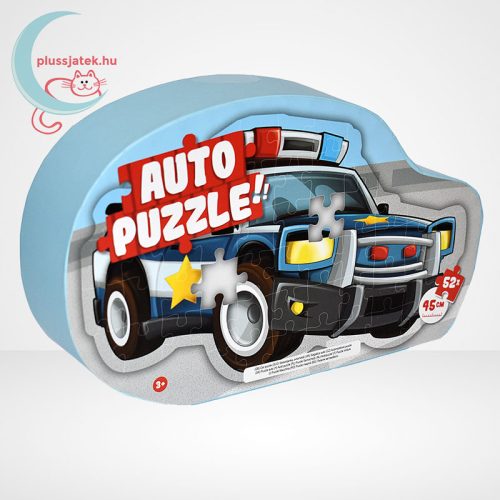 Forma puzzle: 52 db-os rendőrautó alakú kirakó