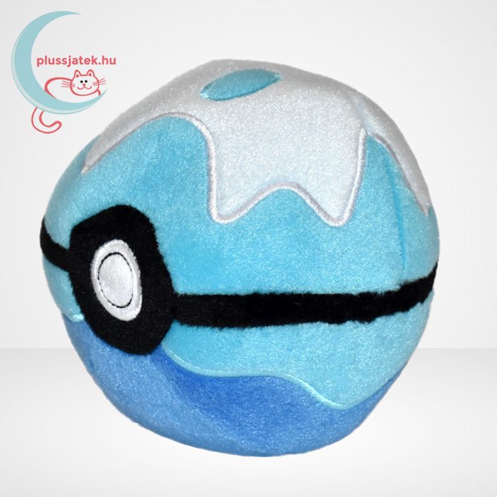 Pokémon: Kék plüss pokélabda, 12 cm, balról