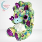 Animotsu: Troy, a plüss triceratops dinoszaurusz (15 cm), balról