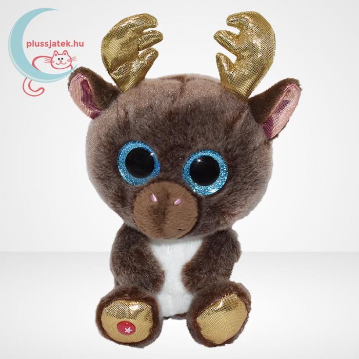 Nici: Cocoa-Fee csillogó szemű karácsonyi plüss rénszarvas (Glubschis, 15 cm)