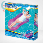 Lila színű felfújható hálós gumimatrac doboza (Aqua Lounge) 160x84 cm - Bestway 43103