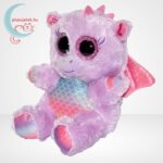 Animotsu: Seraphina, a rózsaszín plüss sárkány (15 cm), balról