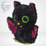 Ty Beanie Boos: Drizella, a csillogó szemű plüss denevér, 15 cm, balról