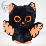 Ty Beanie Boos: Mortimer, a csillogó szemű, fekete-narancssárga plüss denevér