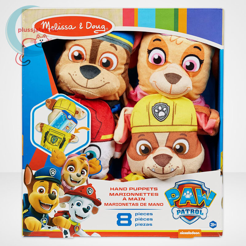 Mancs őrjárat: Kesztyűbáb készlet küldetéskártyákkal (4+4 db-os készlet) - Melissa & Doug