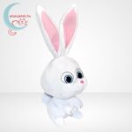 A kis kedvencek titkos élete: Hógolyó, a plüss nyuszi, 39 cm (Ty Beanie Buddies), jobbról