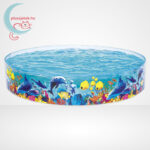 Tenger mintás merevfalú gyerek medence felállítva (244x46 cm) - Bestway 55031