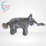 Artur, a szürke plüss elefánt agyarakkal, 22 cm, oldalról