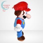 Super Mario: Mario plüssfigura, 29 cm, oldalról