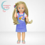 Call me Chloe magyarul beszélő divatos interaktív baba mobiltelefonnal kibontva (42 cm)