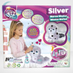 Silver, az interaktív plüss bébi fóka doboza hátulról