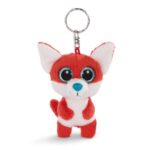 Jayson, a csillogó szemű plüss róka kulcstartó, 9 cm (Nici)