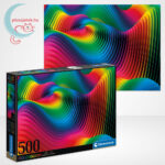 Hullámok puzzle doboza és képe, 500 db (Clementoni ColorBoom Collection 35093)