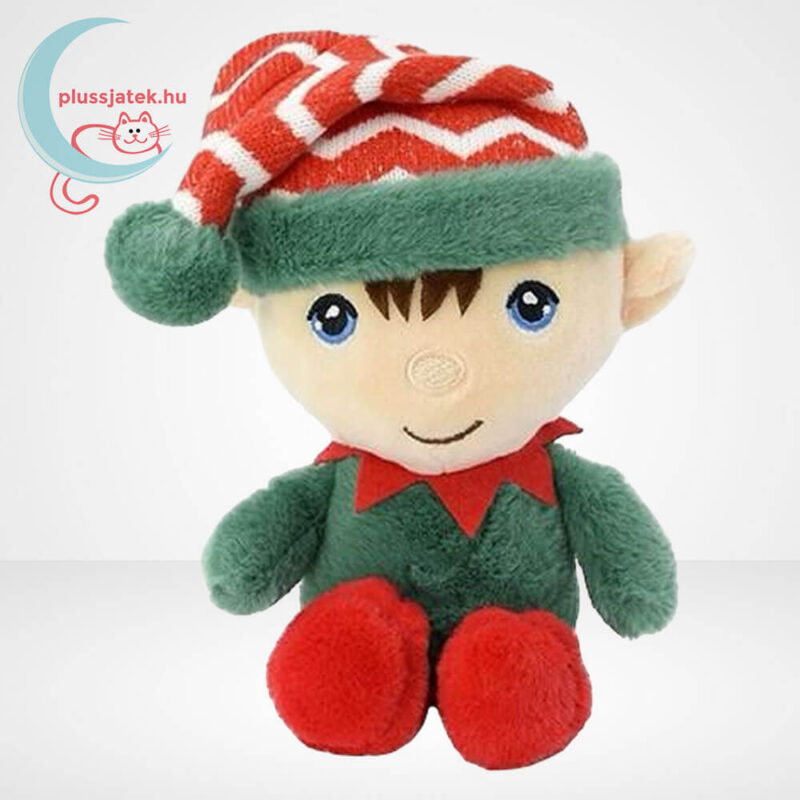 Klasszikus karácsonyi manó plüssfigura, 15 cm (Keel Toys)