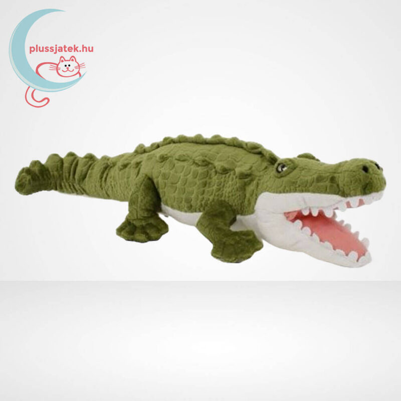 Átölelhető, élethű plüss krokodil nyitott szájjal (51 cm)