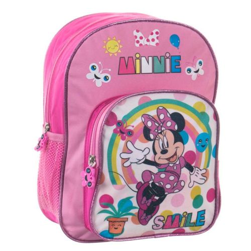 Mickey egér és barátai: Minnie - pillangó mintás rózsaszín ovis hátizsák lányoknak (30 cm)