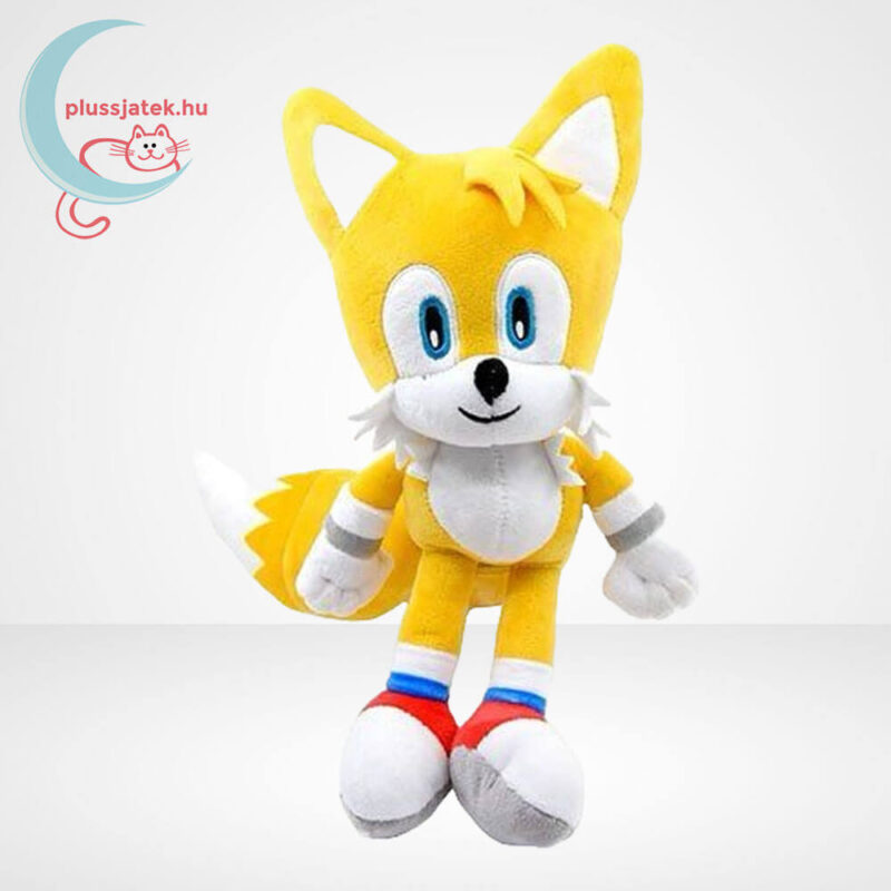 Sonic: Tails, a sárga színű kétfarkú plüss róka (30 cm)
