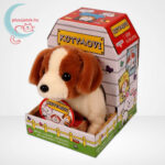 Teo, a sétáló, ugató Jack Russell terrier plüss kutyus (20 cm)