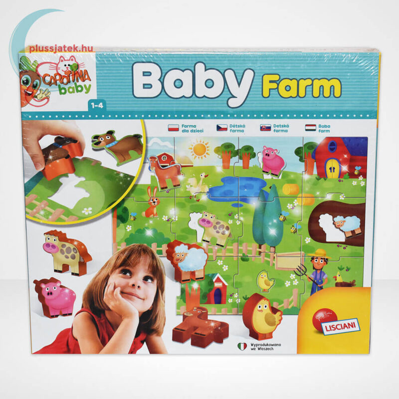 Carotina Baby: Baba farm puzzle, 3D állatokkal