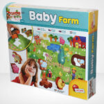 Carotina Baby: Baba farm puzzle doboza balról, 3D állatokkal