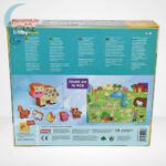 Carotina Baby: Baba farm puzzle doboza hátulról, 3D állatokkal