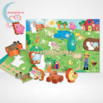 Carotina Baby: Baba farm puzzle tartalma, 3D állatokkal