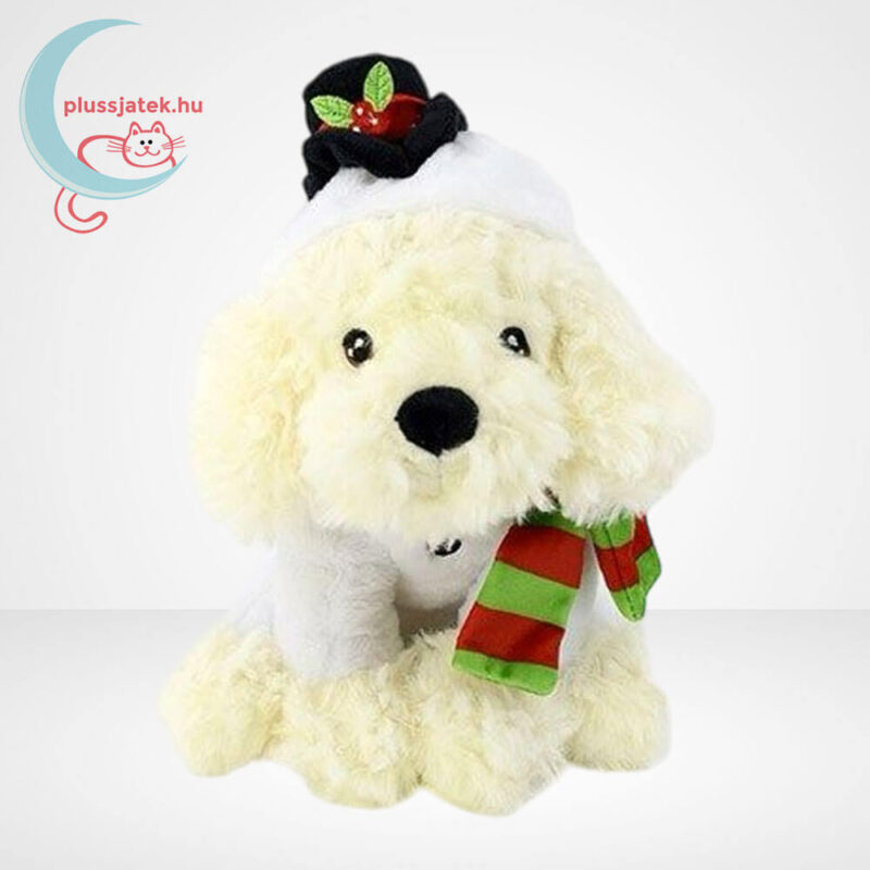 Cockapoo karácsonyi plüss kutya hóember ruhában, 20 cm (Keel Toys)