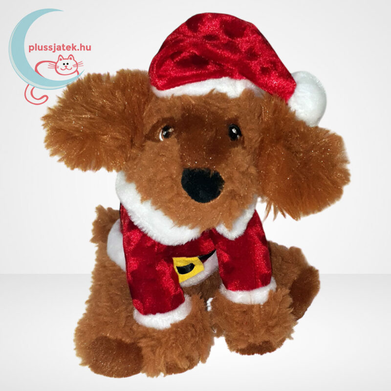 Cockapoo plüss kutya télapó ruhában, 20 cm (Keel Toys)