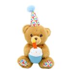 Boldog szülinapot plüss maci, 15 cm (Keel Toys)