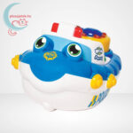Rendőr motorcsónak fürdőjáték előről, Perry figurával (Wow Toys)