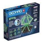 Geomag Glow Recycled: foszforeszkáló, 42 db-os mágneses kreatív építőjáték