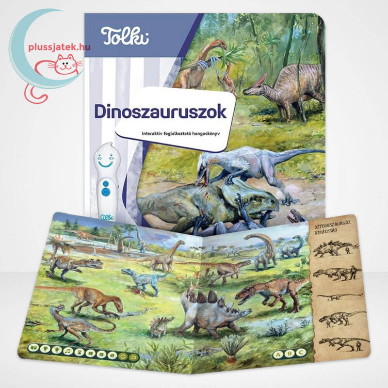 Tolki: Dinoszauruszok, interaktív foglalkoztató könyv