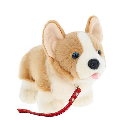 Corgi plüss kutya pórázzal, 26 cm (Keel Toys)