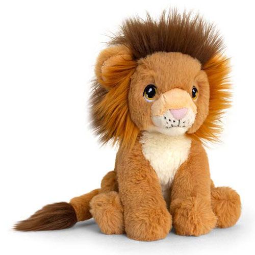 Ülő plüss oroszlánkölyök, 18 cm (Keel Toys)