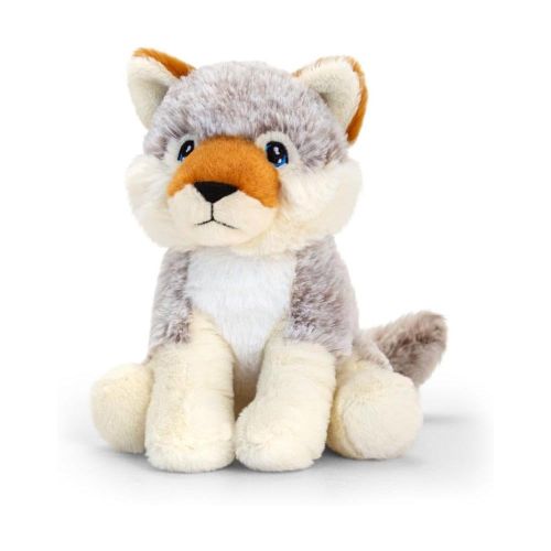 Élethű plüss farkaskölyök, 18 cm (Keel Toys)