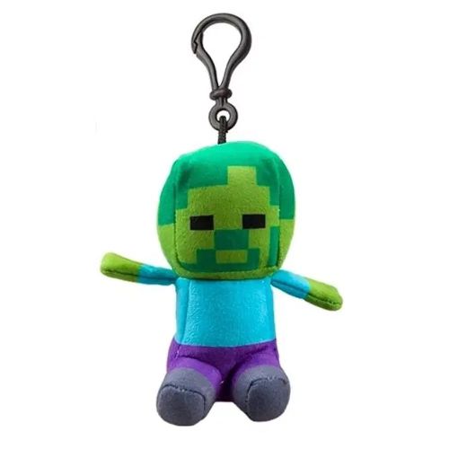 Minecraft: Zombi plüss kulcstartó (15 cm)