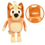 Bluey: Bingo plüss figura cipzáras zsebbel, 35 cm