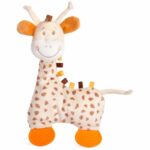 Zsiráf plüss rágókával bébijáték, 28 cm