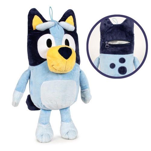 Bluey: Bluey plüss figura cipzáras zsebbel, 35 cm