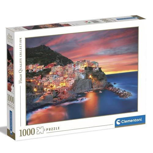 Manarola, Olaszország, 1000 db-os puzzle (Clementoni, 39647)
