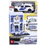Rendőrörs és Audi A6 rendőrautó 1:43 játékszett (Bburago City)