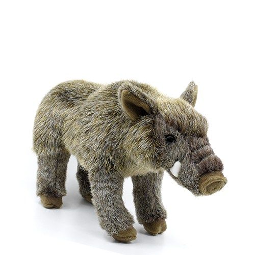 Élethű álló plüss vaddisznó, 28 cm (Semo)