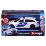 Audi A6 Avant szirénázó magyar rendőrautó 1:43 (Bburago)