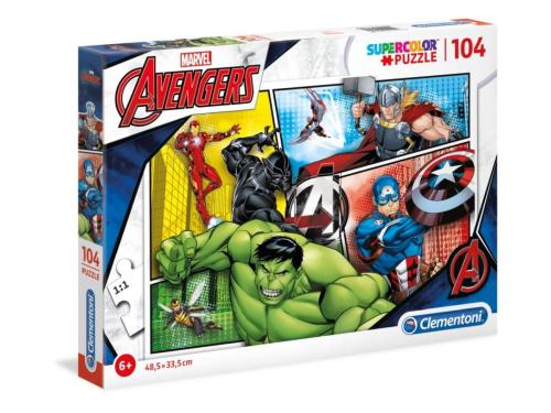Marvel: Bosszúállók 104 db-os puzzle (Clementoni SuperColor, Avengers, 27284)