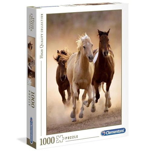 Vágtázó lovak, 1000 db-os puzzle (Clementoni, 39168)