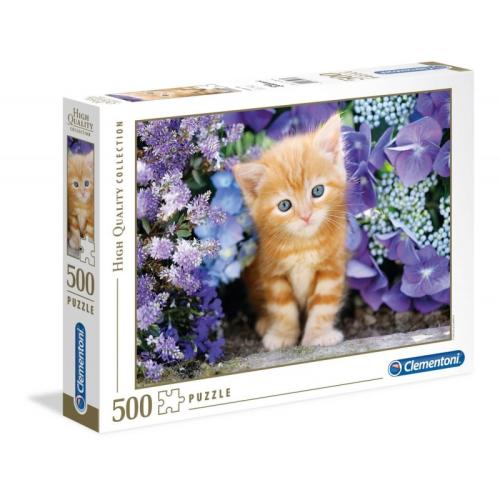 Kölyök cica, 500 db-os puzzle (Clementoni, 30415)